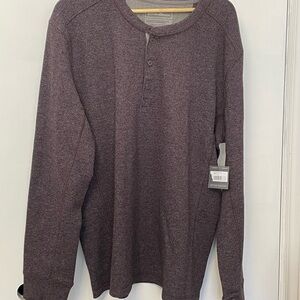 NWT Men’s thermal Henley Shirt